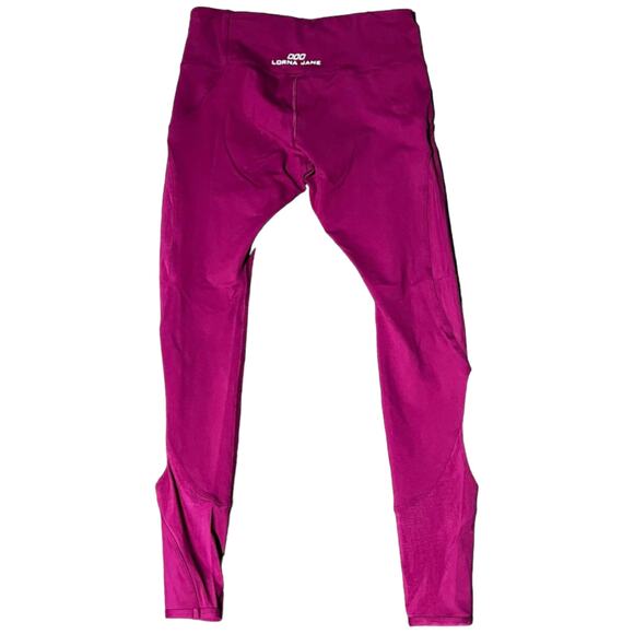 Lorna Jane Raspberry Running Pants with Cut-Out Details – Size Small - Picture 12 of 16